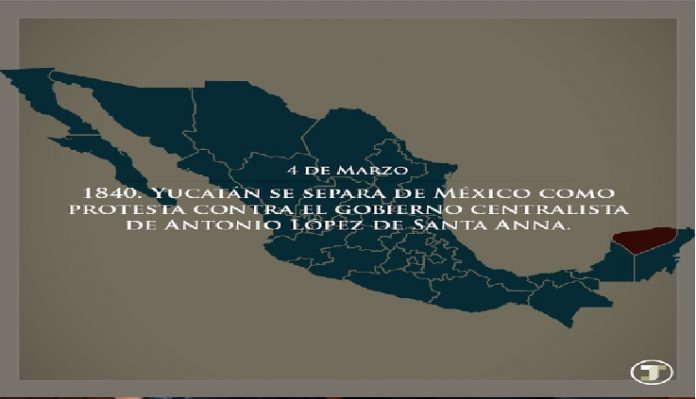 EfeméridesRIO Yucatán se separa de México como protesta